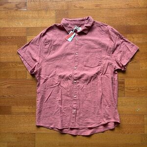 NWT Marine Layer Classic Stretch Selvage Shirt Rust